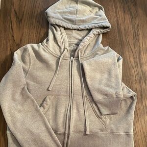 Cropped Hollister zip up hoodie
